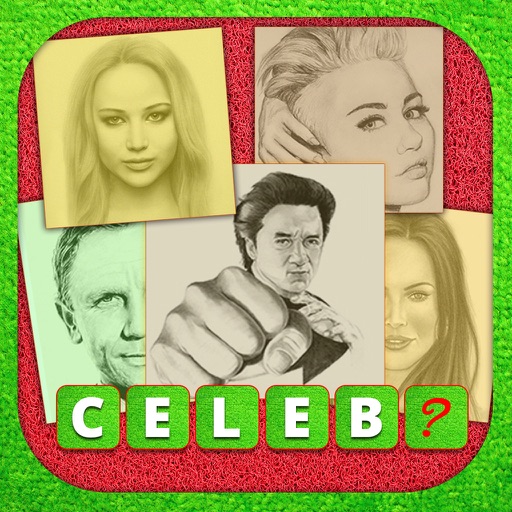 A Celebrity? Rebus Puzzle – Answer quizzes Guessing celeb's pencil sketch portraits