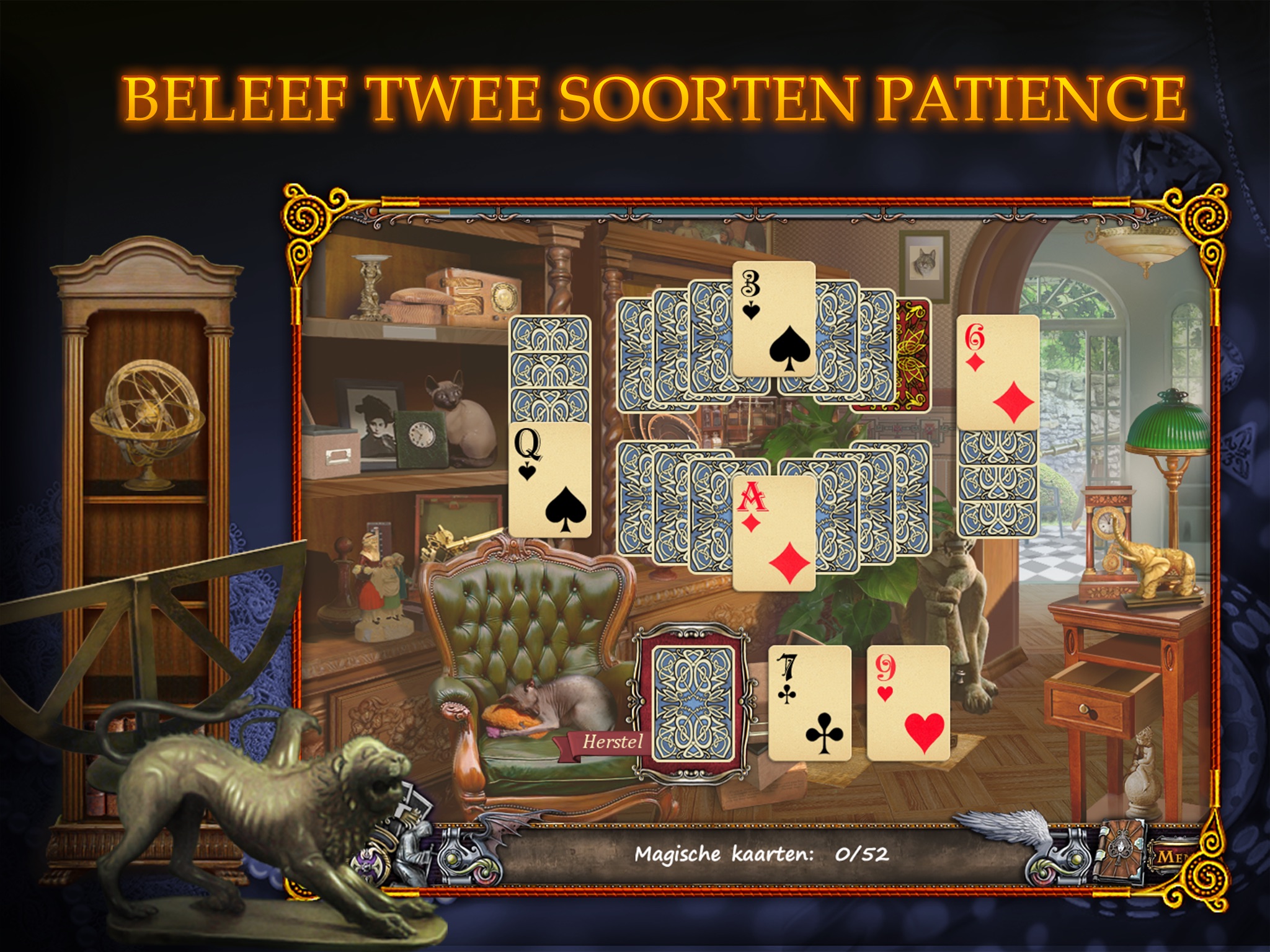 Solitaire Mystery: Stolen Power HD screenshot 2