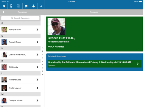 ICAST Fishing iPad screenshot