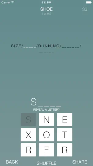 Screenshot von Watch Letter Quiz auf dem iPhone 4