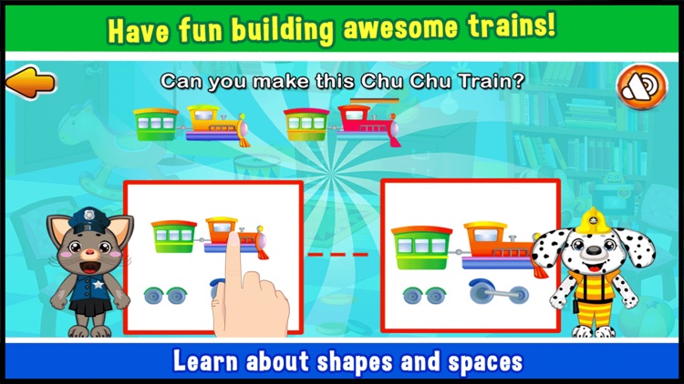 Kids Vehicle Educational Puzzle Games for Preschool - toddler learning about animal fire truck, train, car and much more!
