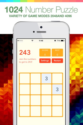 1024 Number Puzzle Game screenshot 3