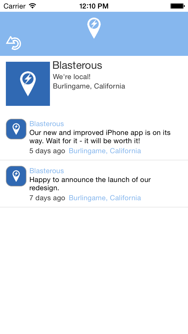 Blasterous iPhone screenshot 5 - Social Networking app