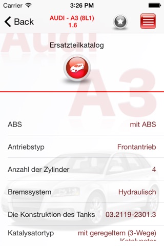 AutoParts  Audi  A3 screenshot 4