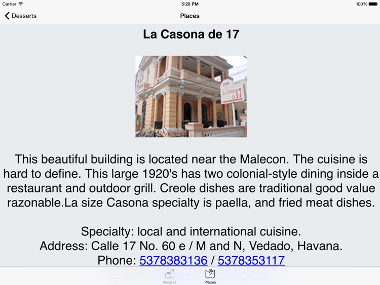 Cuban Recipes Desserts & Restaurants HD screenshot-4