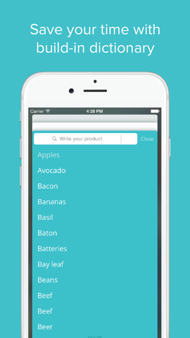 Screenshot #2 pour WhaToBuy – your grocery Shopping List Free