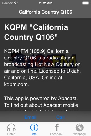 KQPM "California Country Q106" screenshot 3