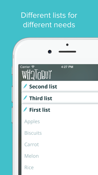 Screenshot #3 pour WhaToBuy – your grocery Shopping List Free