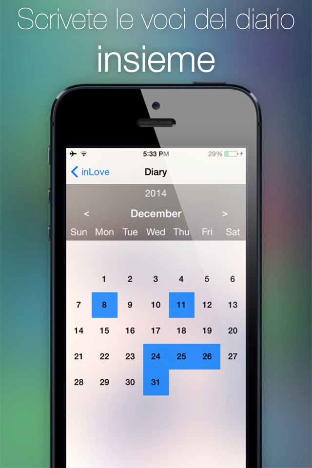 inLove - App per due conto alla rovescia dellevento diario chat privata appuntamento e flirt per coppie innamorate