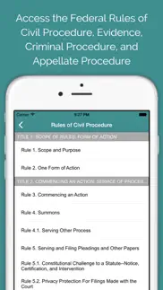 federal rules & opinions - court caddy iphone screenshot 1