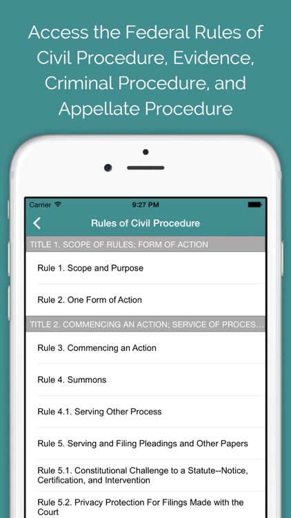 Federal Rules & Opinions - Court Caddy