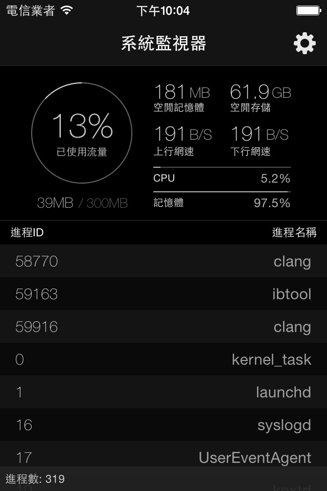 iMonitor Pro - Network & Memory Usage Monitor screenshot 2