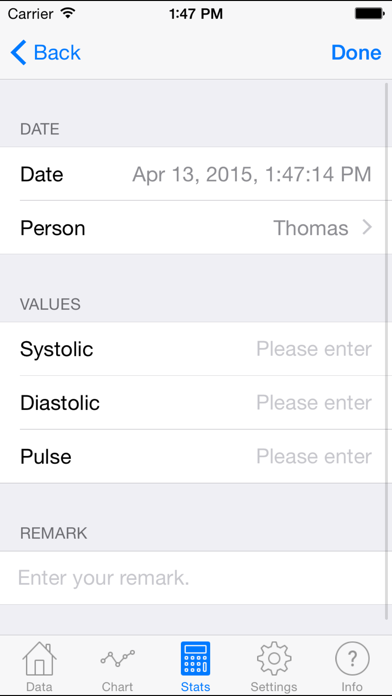 Blood Pressure Monitor - Cloud Edition Screenshot