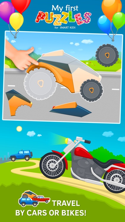 Trucks and Car Jigsaw Puzzles for Toddlers Free