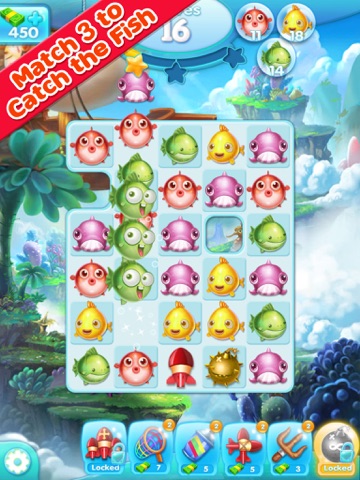 Screenshot #2 for Marine Adventure -- Collect and Match 3 Fish Puzzle Game for TANGO
