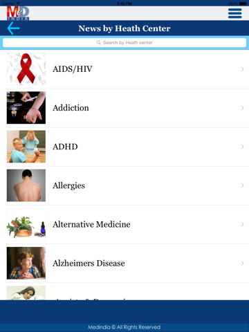 Medical, Health & Research News iPad screenshot