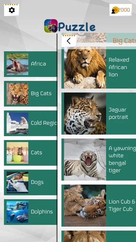 Rompecabezas de Animales HD