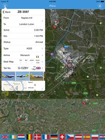 Screenshot #2 for London Luton Airport - iPlane Flight Information