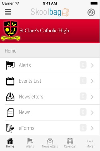 St Clare's Catholic High School Hassall Grove - Skoolbag screenshot 2