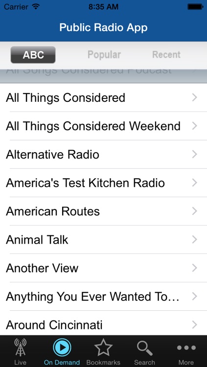 Public Radio App