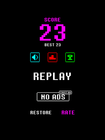 Dac Ziggy Dash in a dark retro style 8bit pixel art world iPad screenshot