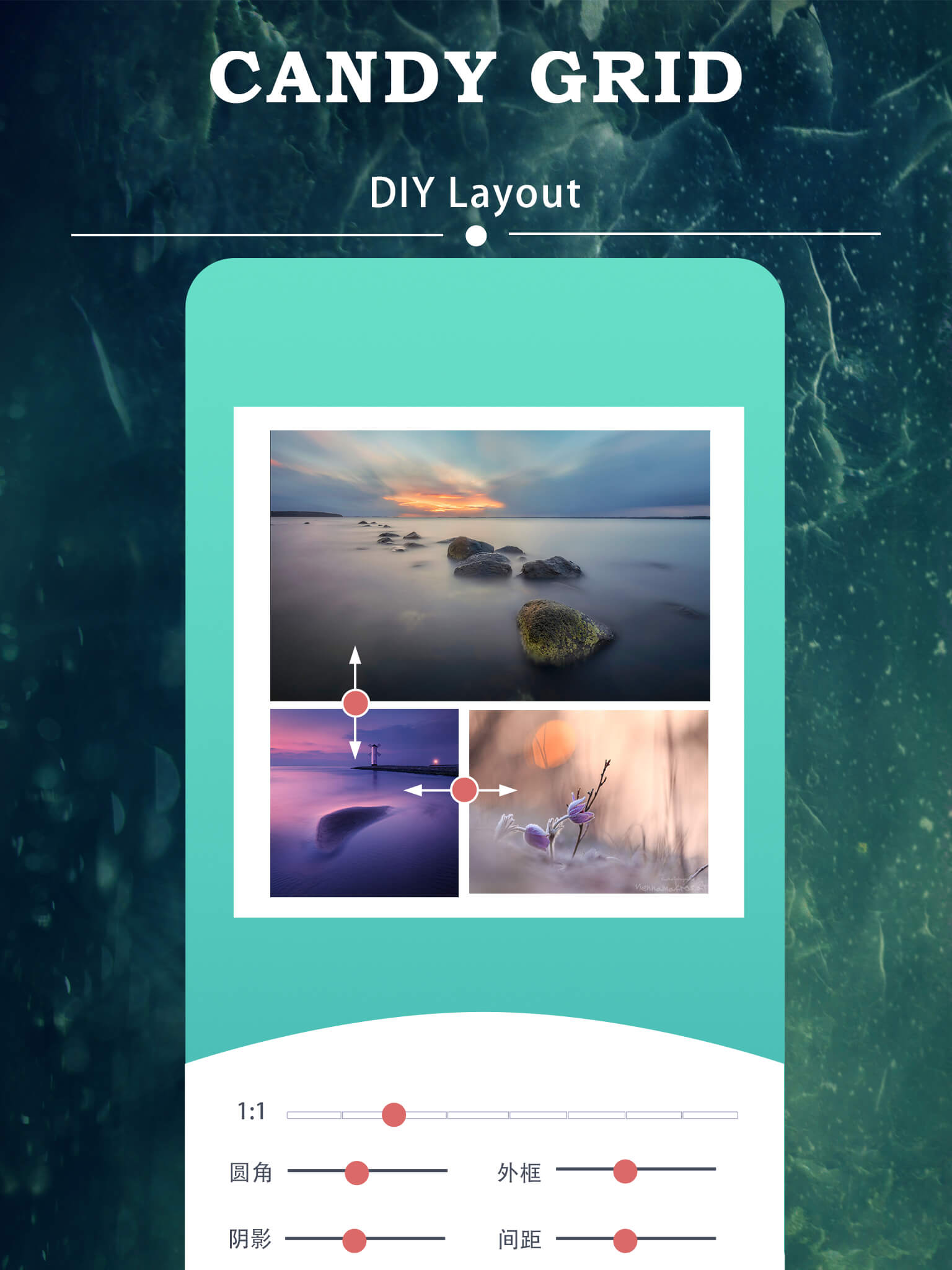 Poto Grid - Photo Collage Maker Editor screenshot 8