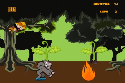 Run Fast Gorilla Run - Rollerblades Rider Dash Adventure FREE screenshot 4