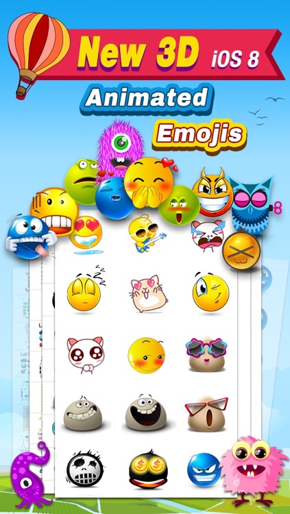 Animated 3D Emoji Free - New Animated Emojis & Emoticons Art Keyboard