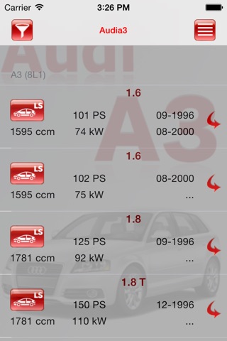 AutoParts  Audi  A3 screenshot 3