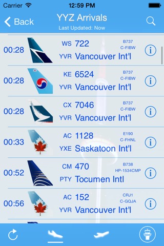 Canada Airport - iPlane Flight Informationのおすすめ画像1