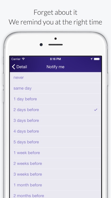 Expires - The Simple and Intuitive Expiration Reminder screenshot-3
