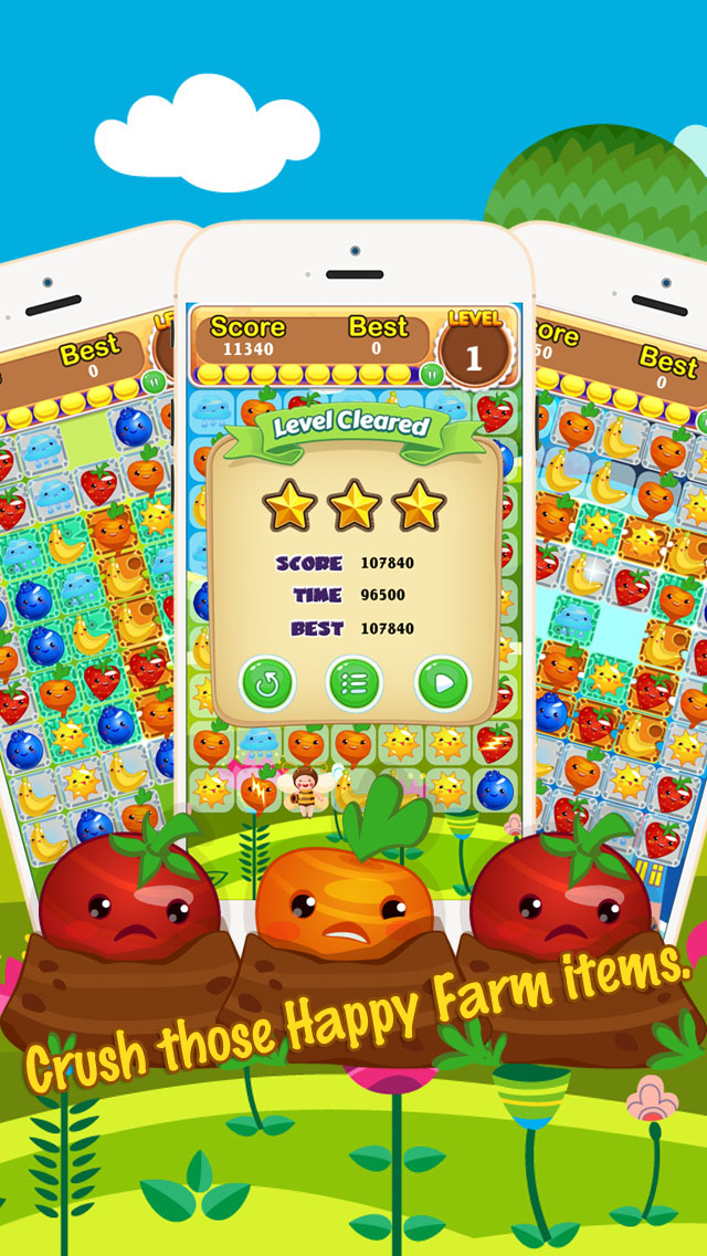 Happy Farm Country 3 Match Game