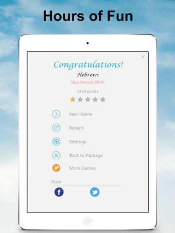 The Bible Word Search iPad screenshot