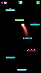 Rock Bounce jump on various types of glowing platforms screenshot #5 for iPhone