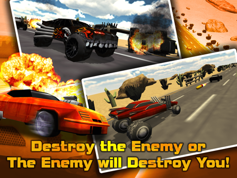 Mega Smash Real Combat Fast Car Road Racing 3D Simulator Game iPad screenshot