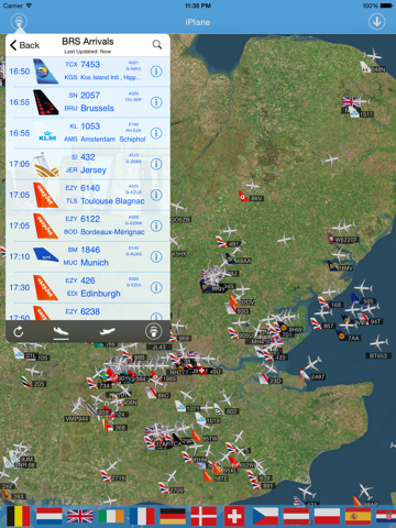 Screenshot #1 for Bristol Airport - iPlane Flight Information