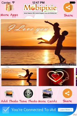 Game screenshot Free I Love You eCards apk