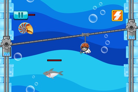 Deep Sea Challenge Free - Similar steps under a cute underwater world game screenshot 4