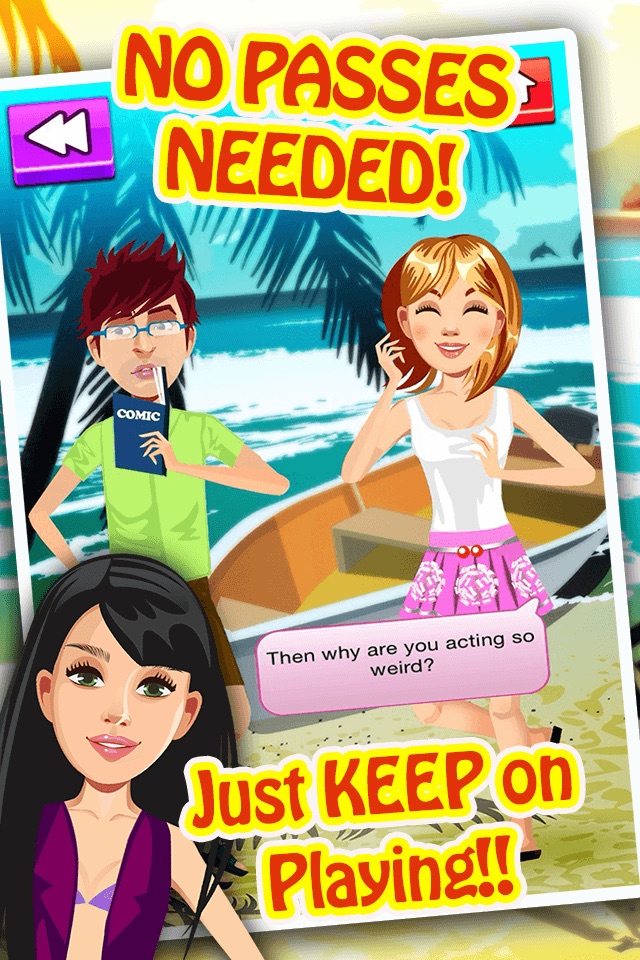 My Teen Life Summer Job Episode Game - The Big Fashion Makeover Cover Up Interactive Story Free screenshot 3