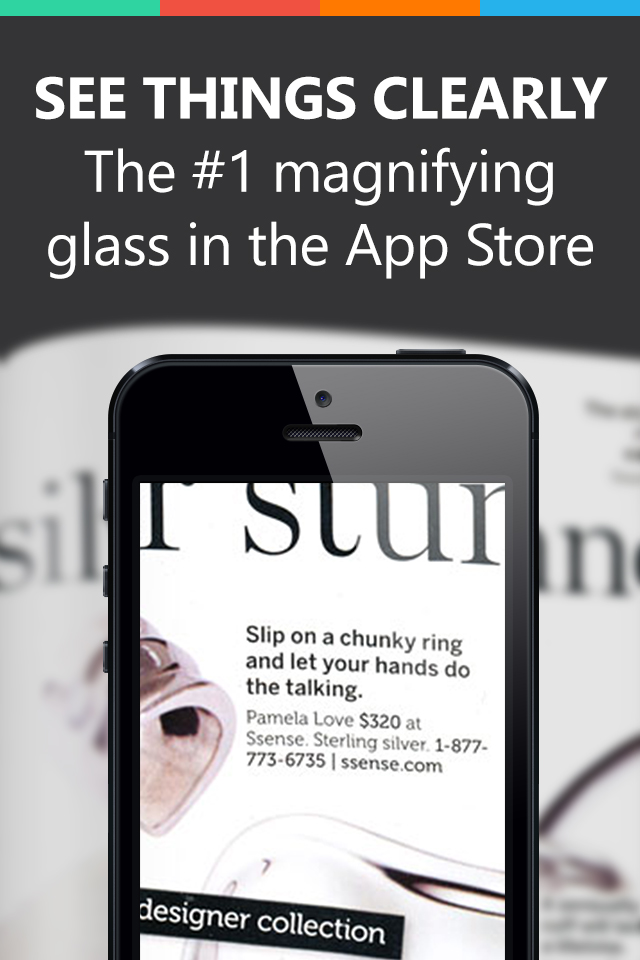 Magnifying Glass Reader with Light for iPhone