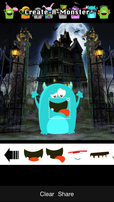 Screenshot #2 pour Create-A-Monster Créer Monsters cool! Amusez-vous avec vos enfants!