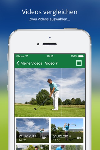 Golf Coach - Automatische Aufnahme, Annotierung und Analyse deiner Golf Abschläge screenshot 2