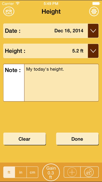 Height Tracking Calendar - Track your daily, weekly, monthly, yearly height and set personal goals screenshot-4