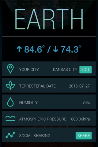 Sol - The World's First Interplanetary Weather App screenshot 4