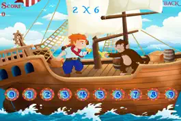 Game screenshot Выучи таблицу умножения - Пиратские сражения на шпагах mod apk