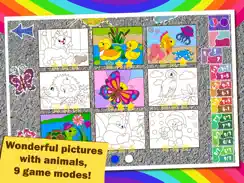 Colorful math Free «Animals» — Fun Coloring mathematics game for kids to training multiplication table, mental addition, subtraction and division skills! iPad image 4