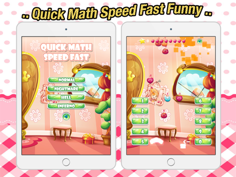 Quick Math Speed Fast Funny - cool online first typing any adding fact fraction of your iPad screenshot