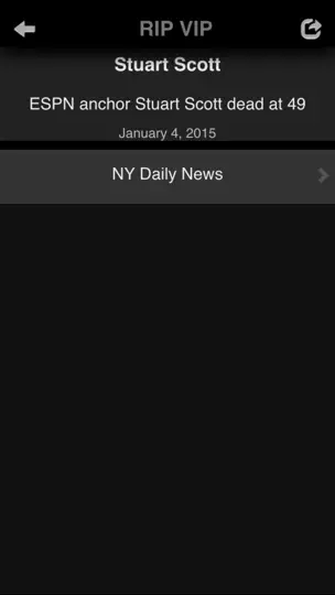 Screenshot von RIP VIP: The Death Alert App. auf dem iPhone 3