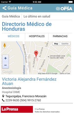 Directorio Médico de Honduras(圖3)-速報App
