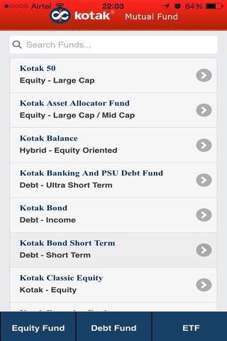 Kotak Mutual Fund m-factsheet screenshot 2